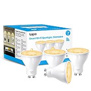 Smart Wi-Fi Spotlight, Dimmable, 4-Pack SPEC: 2.4 GHz, IEEE 802.11b/g/n, GU10 Base, 220–240 V, 50/60 Hz, 350 lm, 2.9 W, 2,700 K, Beam Angle 40° , 3 kWh / 1000h, lifetime up to 15,000 hrs, Energy Efficiency Class D. FEATURE: Dimmable, No Hub Required, Voice Control (works with Amazon Alexa and Google
