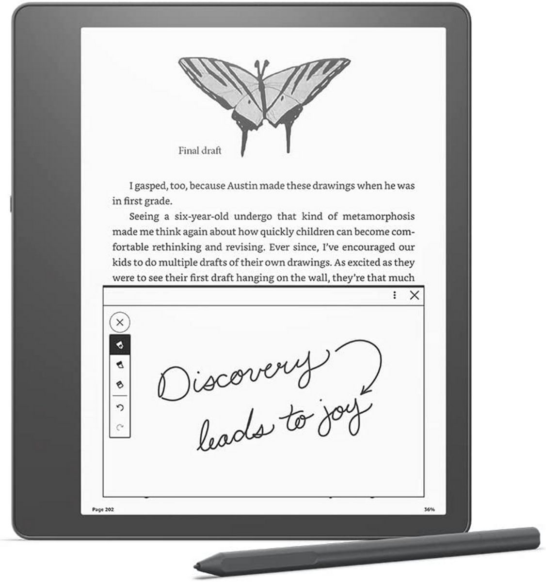 Tableta ePaper Amazon Kindle Scribe, ecran 10.2 , 300 ppi, Premium Pen inclus, 16GB, Wi-Fi (Gri)