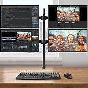 Techly ICA-LCD 382-Q sistem montare monitor/stand 68,6 cm (27 ) Birou Negru