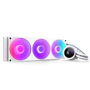 Kraken Plus 360 RGB, 360mm, pompa cu ecran LCD, Intel/ AMD, Alb