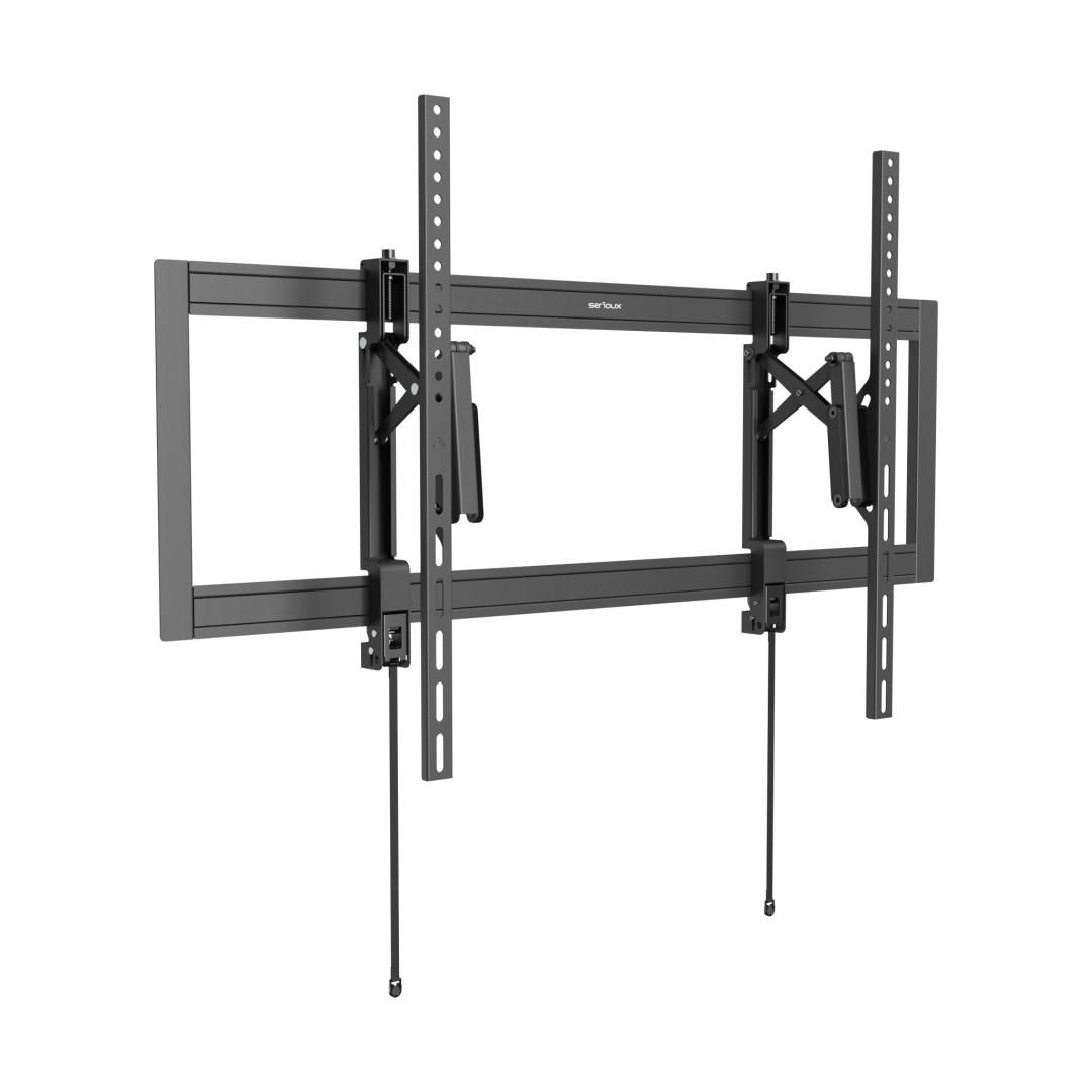 Suport TV Serioux Reglabil 55-105  80kg  Dimensiune ecran compatibilă 55 -105  Compatibil VESA 200x200, 300x200, 400x200, 300x300, 400x300, 400x400, 600x400, 800x400, 600x600, 800x600, 900x600, 1000x600 Greautate suportata 80 kg Profil 53~172 mm Interval de înclinare +10°~-15° Interval de pivotare