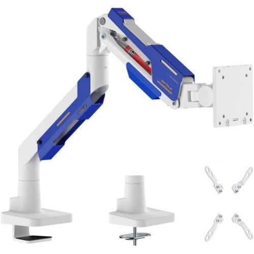Suport monitor Serioux MM101-C012WH, compatibilitate dimensiune ecran 24 -57 , greutate maximă suportata: 2~30 kg, VESA: 75x75, 100x100, 100x200, 200x100, 200x200, inclinare: +70°~-45°, pivotare: +90°~-90°, rotația ecranului: 360°, instalare: clemă, grommet, grosime recomandată pentru birou clemă