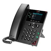 POLY VVX 250 4-Line IP Phone and PoE-enabled telefoane IP Negru 4 linii LED
