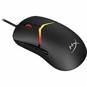 Mouse cu fir HP Hyperx Pulsefire Saga Pro, rezolutie 26000 dpi, 6 butoane, HyperX 26K Sensor, Iluminare RGB, baterie 450mAh Li-ion, negru