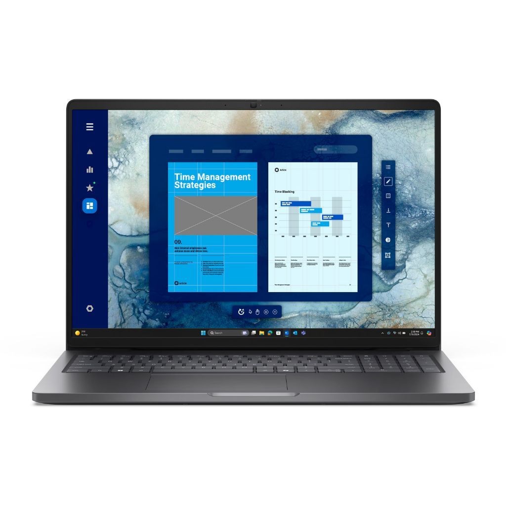 Laptop Dell Pro PC16250, 16 inch 1920 x 1200, Intel 120U (10 C / 12 T, 1.4 GHz - 5.0 GHz, 12 MB cache, 15 W), 16 GB DDR5, 512 GB SSD, Intel Graphics, Windows 11 Pro