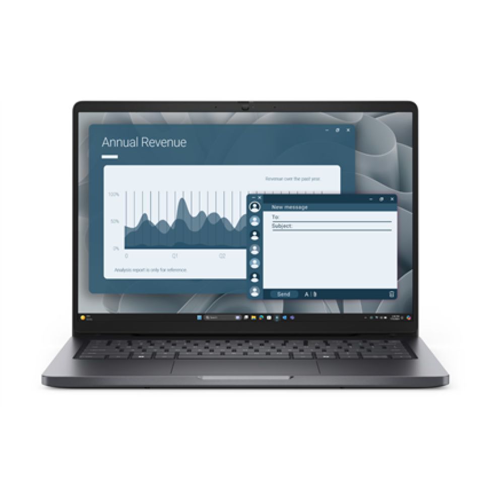 Laptop Dell Pro PC14255, 14 inch 1920 x 1200, AMD 220 (6 C / 12 T, 3.2 GHz - 4.9 GHz, 3 MB + 16 MB cache), 16 GB DDR5, 512 GB SSD, AMD Radeon Graphics, Windows 11 Pro