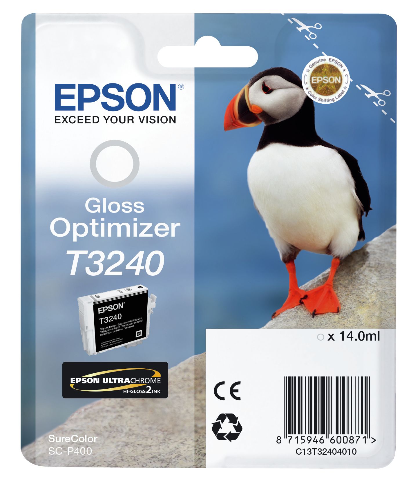 Cartus cerneala Epson C13T32404010 ,optimizator culoare ,14 ml ,Original (SC-P400) 