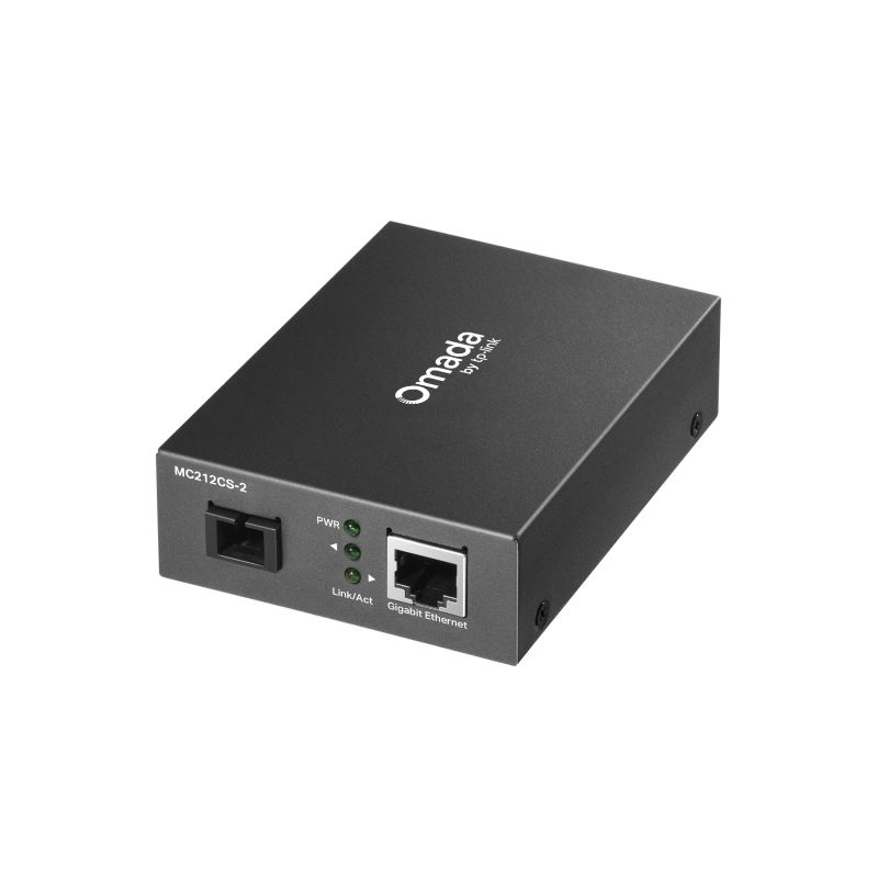 MEDIA CONVERTOR TP-LINK RJ45 1000M, 1 Gigabit SC/UPC Fiber Port, pana la 2Km, montabil in sasiu  MC212CS-2 