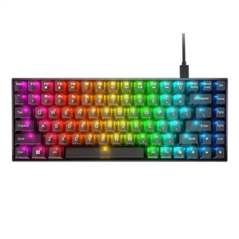 Tastatura Gaming Lenovo Legion K510 Mini Pro, Numar taste: 84, Interfata tastatura: USB, Tastatura iluminata: RGB, Culoare: Negru, Tehnologie: Cu fir, Kit: Nu, Continut pachet: 1 x Keycap Puller, 1 x Tastatura Gaming Altele: Anti-Ghosting, Lungime cablu 1.8 m, Dimensiune (mm): 310.91 x 120.41 x