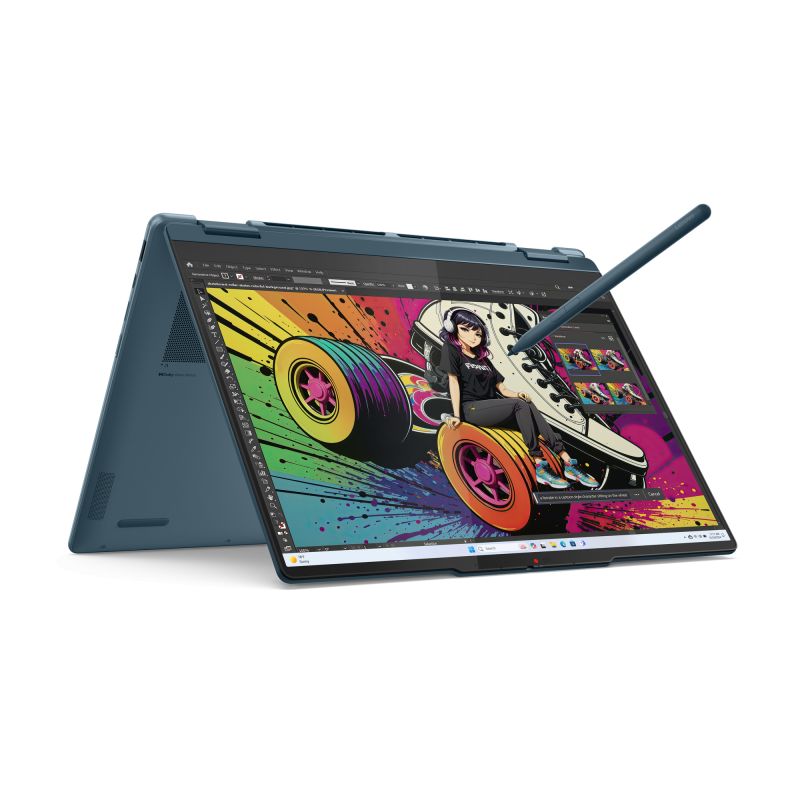 Laptop Lenovo Yoga 7 2-in-1 14AKP10 83JR002MRM, 14 inch 2880 x 1800 Touchscreen, AMD AI 7 350 (8 C / 16 T, 2 GHz - 5 GHz, 8 MB + 16 MB cache), 24 GB LPDDR5X, 1 TB SSD, AMD Radeon Graphics, Windows 11 Home