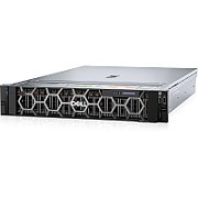 Server DELL PowerEdge R7625, Rack 2U, 2 x AMD 9224 (24 C / 48 T, 2.5 GHz - 3.7 GHz, 64 MB cache, 200 W), 64 GB DDR5 ECC, 2 x 480 GB SSD, 1100 W, Fara sistem de operare
