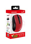 Mouse Genius  ECO-8100 , PC sau NB, wireless 2.4GHz, optic, 1200 dpi, butoane/scroll 3/1, acumulator, rosu,  31030046402  (timbru verde 0.18 lei) 4710268 262763