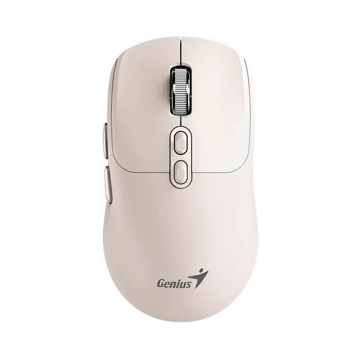 MOUSE Genius  NX-8080S , PC sau NB, wireless 2.4GHz, Bluetooth, optic, 1600 dpi, butoane/scroll 6/1, acumulator, buton Copilot, crem,  31030042404  (timbru verde 0.18 lei) 4710268262640