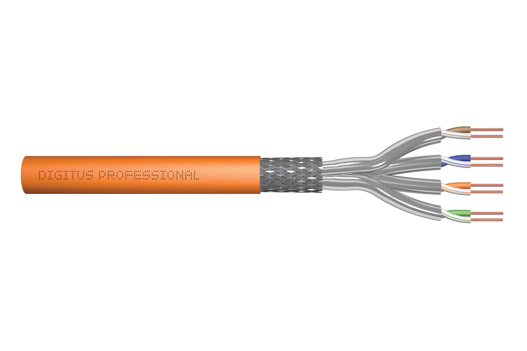 Digitus DK-1744-VH-5 cabluri de rețea Portocală 500 m Cat7 S/FTP (S-STP)
