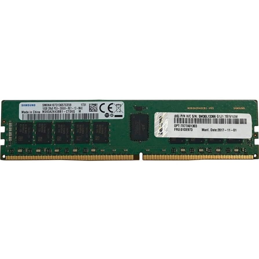 ThinkSystem 16GB TruDDR4 2666 MHz (1Rx4 1.2V) RDIMM