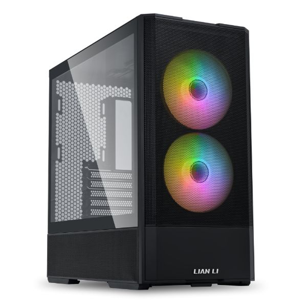 Carcasa LIAN LI LANCOOL 207 Mid Tower RGB NEGRU, Tempered Glass, Sloturi Expansiune 7, Drive Bays: 1x3.5  1x2.5 , Ventilatoare Suportate: 8 (spate: 1x120mm, sus: 3x120mm sau 2x140mm, fata: 2x140mm, invaluit in sursa: 2x120mm), Ventilatoare Incluse: 2x120mm 2x140mm,Format Placa De Baza Suportat
