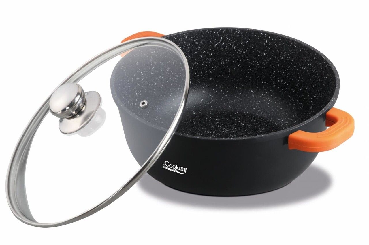 SEMIOALA ALUMINIU FORJAT 24x10 CM,3.8L,ONIX, COOKING BY HEINNER