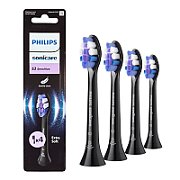 Rezerve PHILIPS Sonicare S4 Sensitive HX6054/88, Pachet de 4 capete, Negru, L x A x I (mm) 60x25.7x230.5