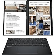 Laptop Asus ZenBook Duo UX8406CA-PZ068X, 14 inch 2880 x 1800 Touchscreen, Intel 285H (16 C / 16 T, 2.7 GHz - 5.4 GHz, 24 MB cache), 32 GB LPDDR5X, 2 TB SSD, Intel Arc 140T, Windows 11 Pro
