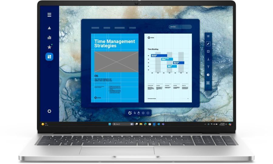 Laptop Dell Pro 16 PC16250 HPD4H, 16 inch 1920 x 1200, Intel 235U (12 C / 14 T, 2.0 GHz - 4.9 GHz, 12 MB cache), 16 GB DDR5, 512 GB SSD, Intel Graphics, Windows 11 Pro, Tastatura Italiana