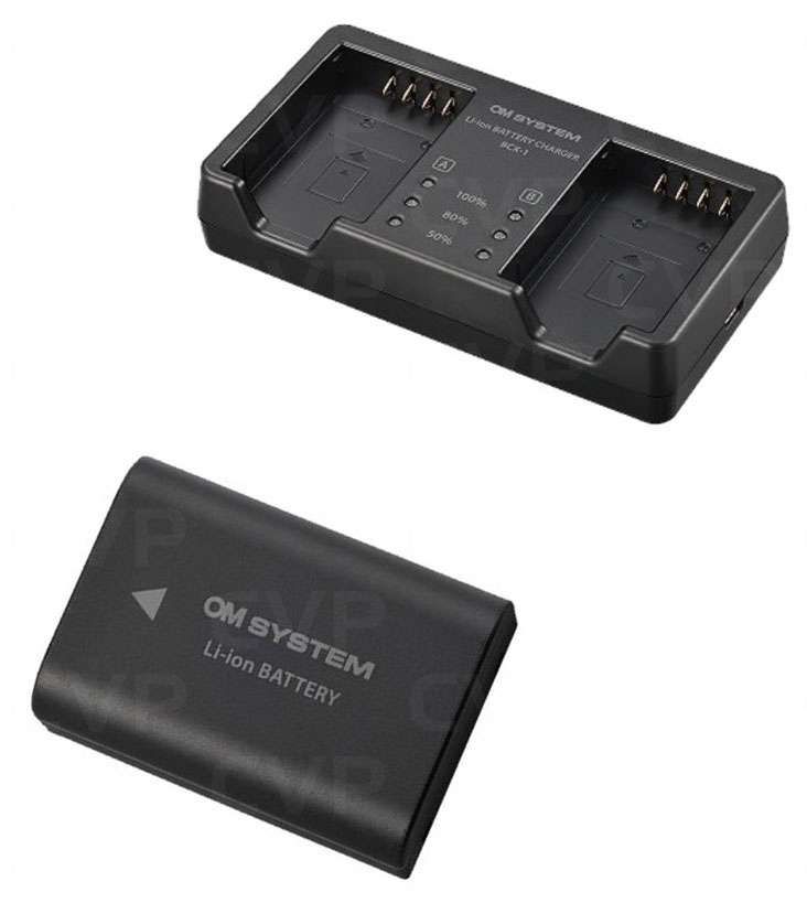 OM Systems SBCX-1 Kit of Li-ion Battery BLX-1 and Charger BCX-1