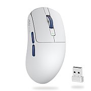 ROYAL KLUDGE M30 White Blue Gaming Mouse PAW 33111K