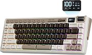 ROYAL KLUDGE RK M70 Cyan Purple Gaming Keyboard Cream switch