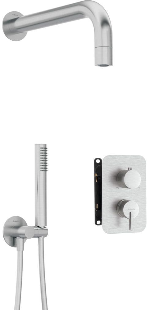 Concealed shower set with mixer BOX - with hand shower