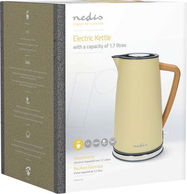 Electric kettle Nedis KAWK510EYW 1.7L Yellow