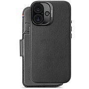 Leather case for iPhone 16  black