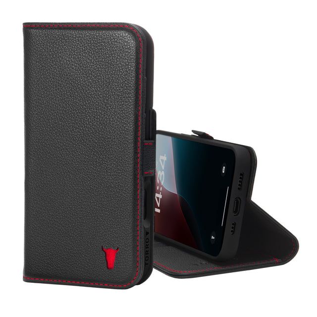 Leather Wallet Case for iPhone 16 Pro  MagSafe