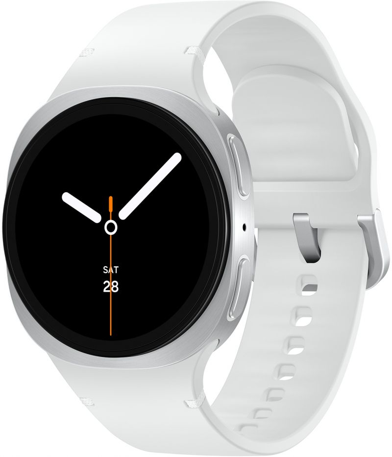 Samsung Galaxy Watch 8 3.3 cm (1.3 ) AMOLED 40 mm Digital 438 x 438 pixels Touchscreen Silver Wi-Fi GPS (satellite)