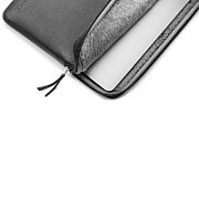 Leather Protective Sleeve for MacBook 14  black