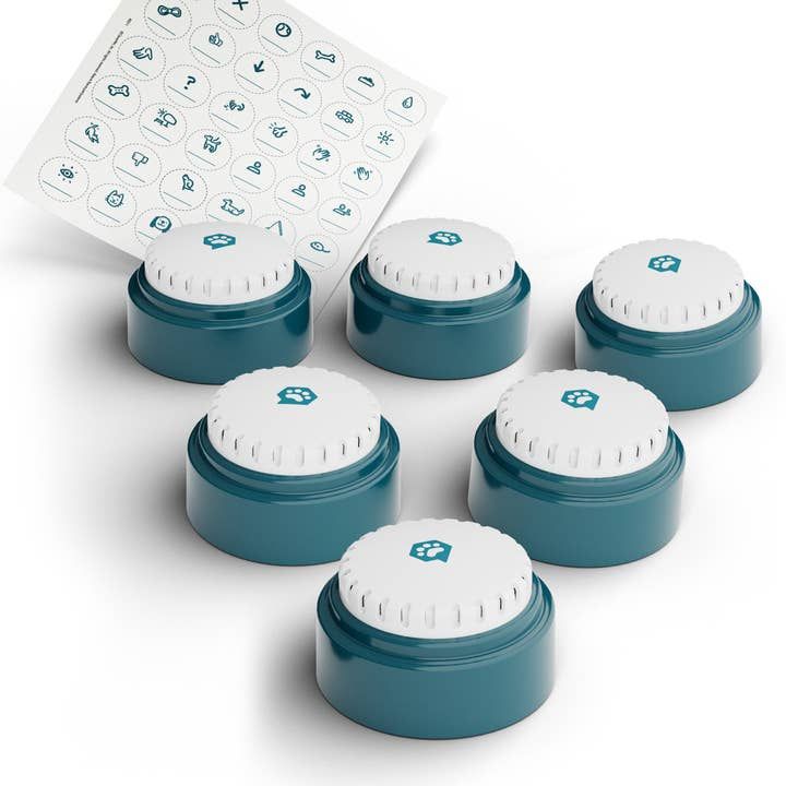 Set of buttons for pet communication