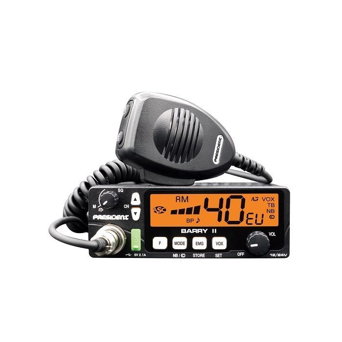 CB Radio PRESIDENT Barry II (4W  12/24V  squelch -