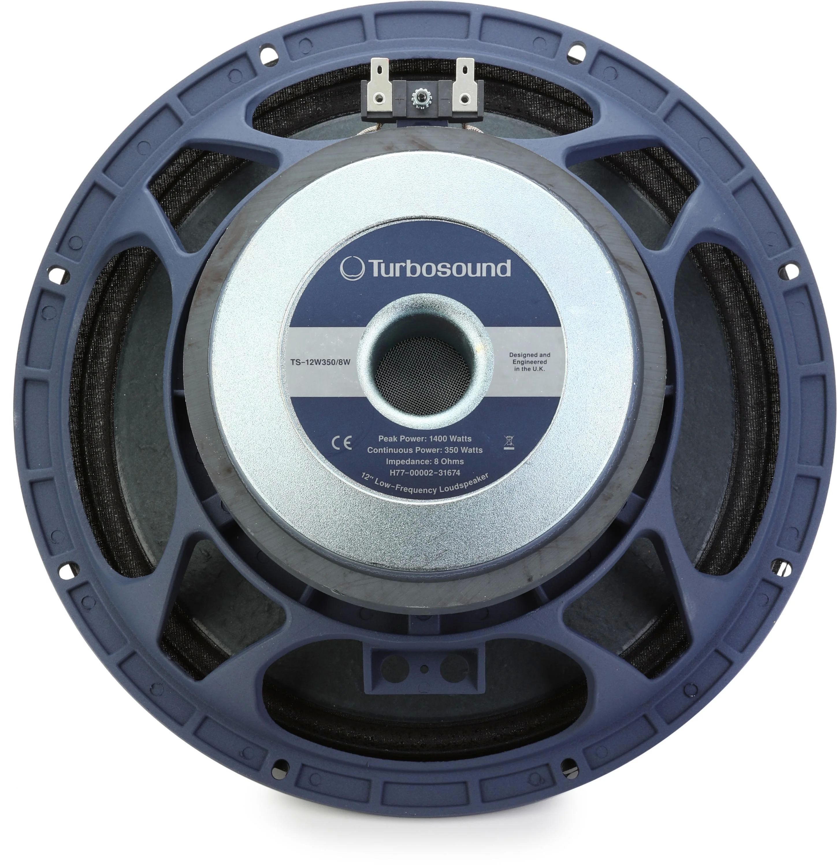 Turbosound TS-12W350/8W Głośnik niskotonowy 12  350W z płaską kopułką przeciwpyłkową