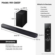 Samsung Q-series HW-Q600F Black 3.1.2 channels