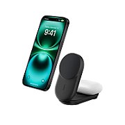 Qi2 charger for 2 devices MagSafe  USB-C black