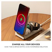 Qi2 Wireless Charger 15W for 3 devices (sandstone)