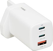 iBOX C-65 White  GaN 65W universal charger UK plug