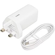 iBOX C-65 White  GaN 65W universal charger UK plug