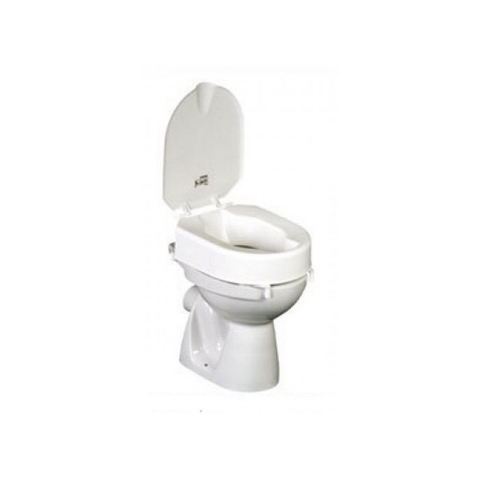 Toilet seat elevation cap with flap Etac HI-Loo 10 cm