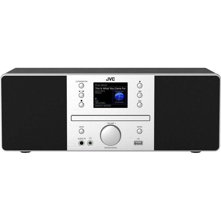 JVC RD-E874B Tower Bluetooth 20 W Black  Silver