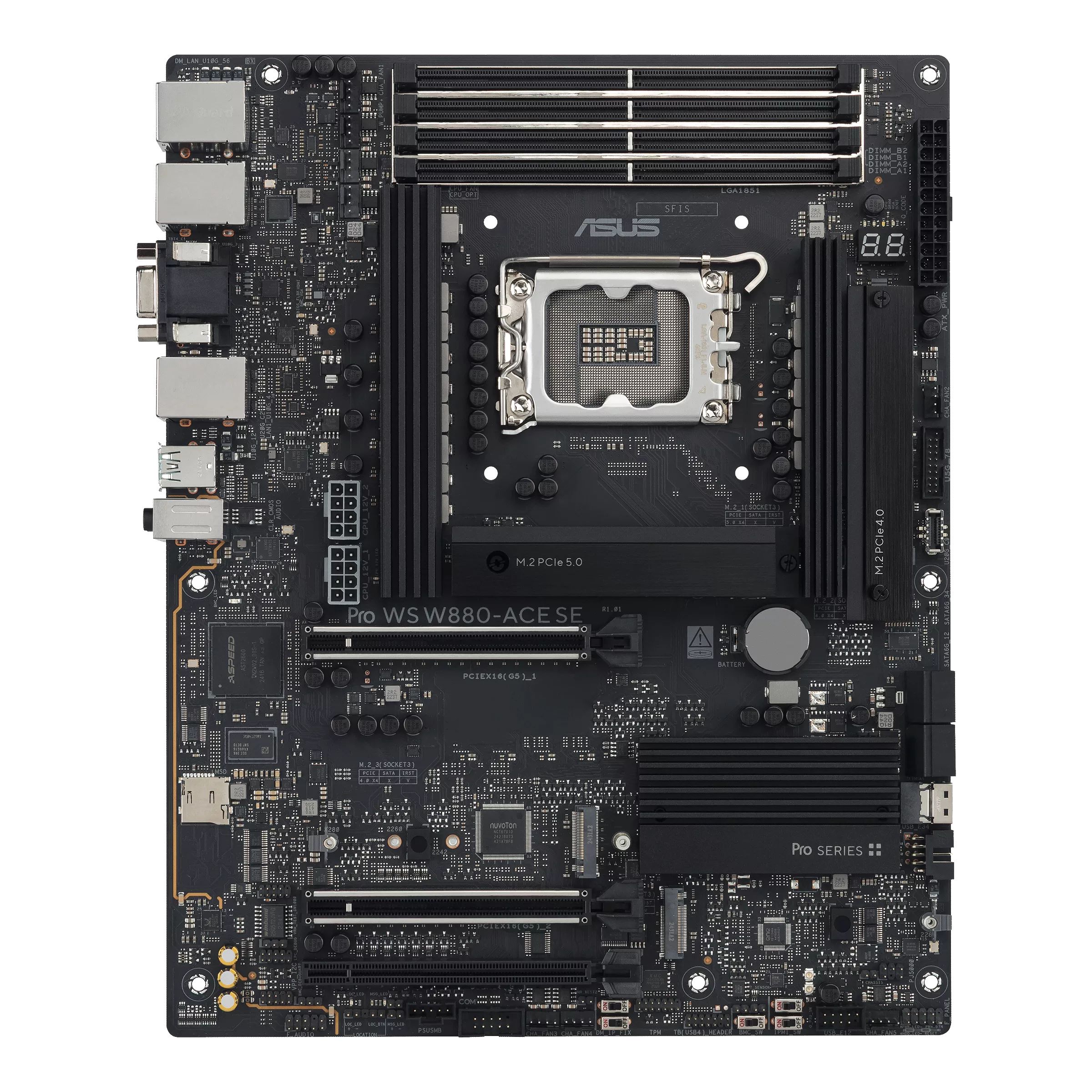 ASUS PRO WS W880-ACE SE Intel W880 LGA 1851 (Socket V1) ATX