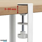 Maclean under-desk cable organizer  max. load 5kg  max. 728mm  2 levels  white  MC-102 W