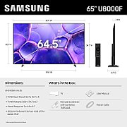 Samsung U8000F UE65U8092FUXXH TV 165.1 cm (65 ) 4K Ultra HD Smart TV Wi-Fi Black