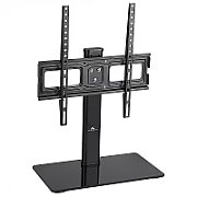 Maclean MC-450 Universal TV Stand for TV Cabinet max. 40kg  max. VESA 400x400 32-65  Tempered Glass Base 3-Level Height Adjustment