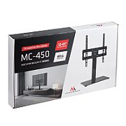 Maclean MC-450 Universal TV Stand for TV Cabinet max. 40kg  max. VESA 400x400 32-65  Tempered Glass Base 3-Level Height Adjustment