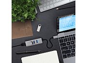 Satechi Aluminium Type-C Hub (3x USB 3.0,Ethernet) - Space Grey