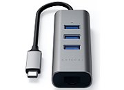 Satechi Aluminium Type-C Hub (3x USB 3.0,Ethernet) - Space Grey